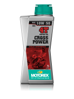 MOTOREX Масло моторное CROSS POWER 4T SAE 10W/50 JASO MA2 1 л